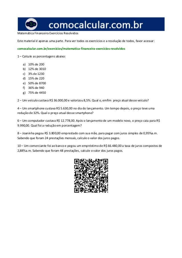 Matematica Financeira Pdf